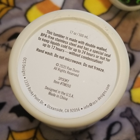 Rae Dunn Halloween Tumbler " Spooky " White NEW - Picture 6 of 6